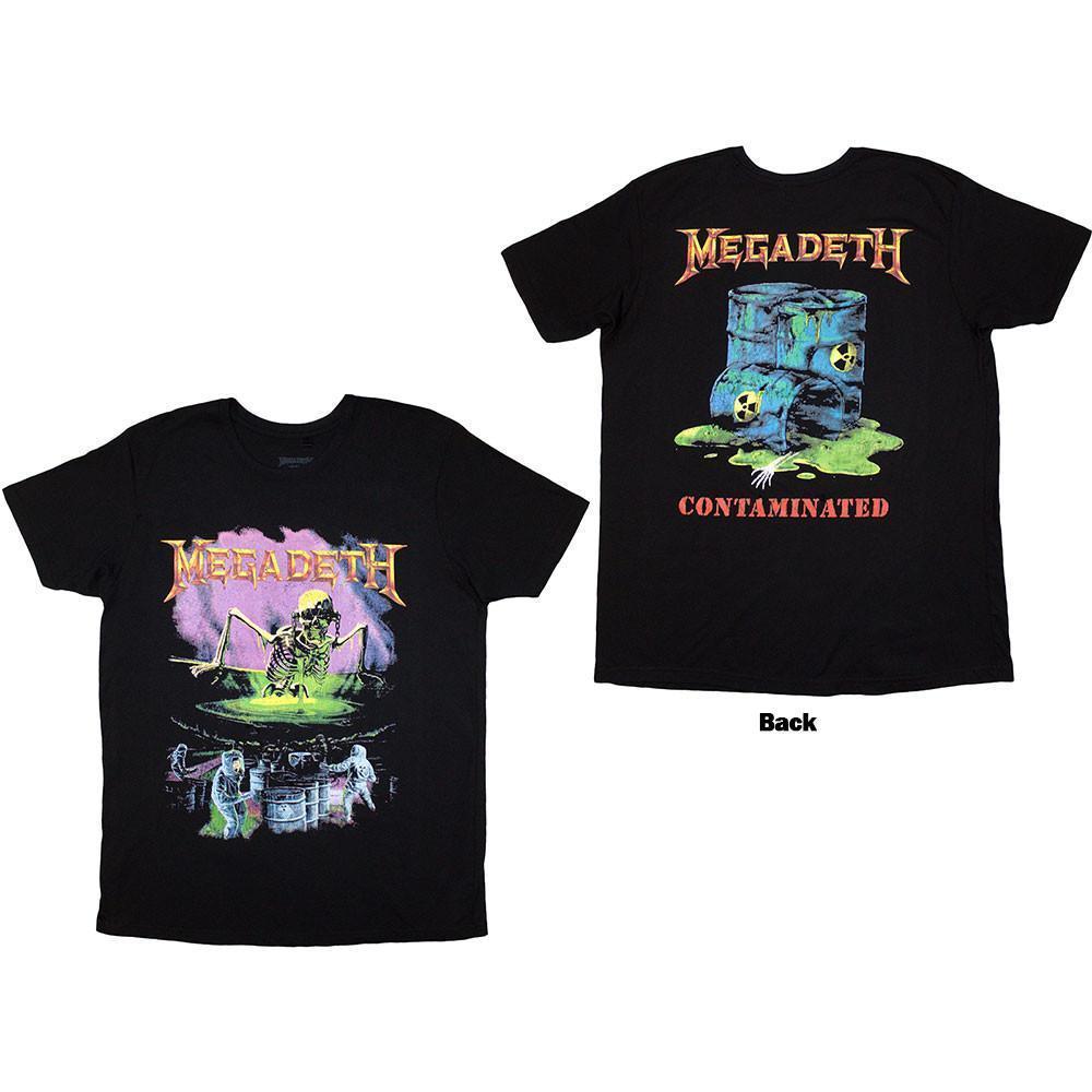 Megadeth Unisex T-Shirt Contaminated Back Print 2 Sided